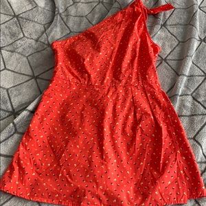 one shoulder strap, urban outfitters, cute romper